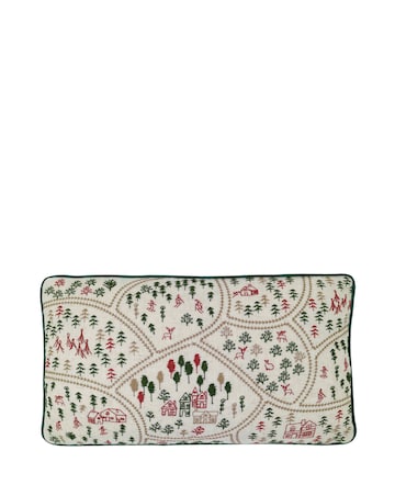 Catherine Lansfield Christmas Ski Village Cushion