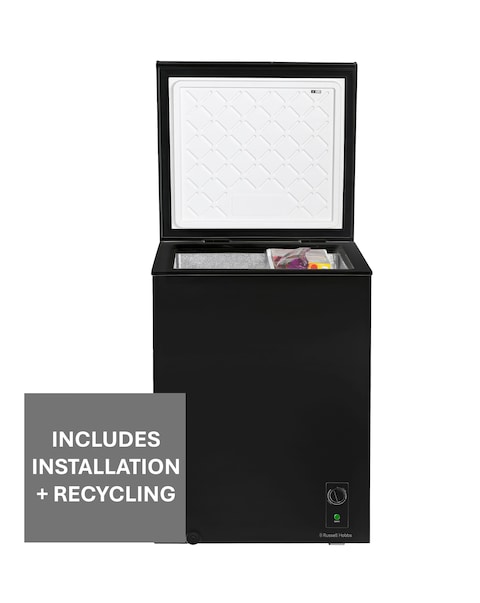 Russell Hobbs RH142CF0E1B Chest Freezer - Black - E Rated Install