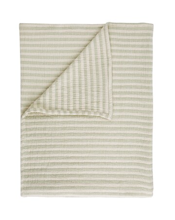 Bianca Cotton Muslin Stripe Throw