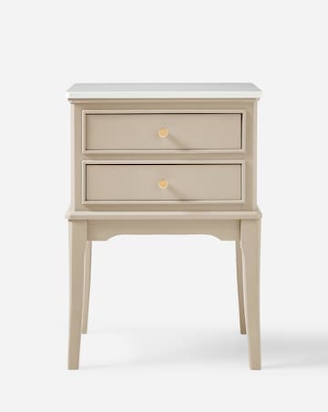 Louise 2 Drawer Bedside Table