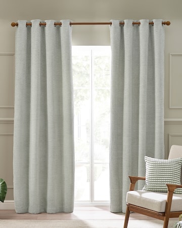 Catherine Lansfield Stab Stitch Curtains