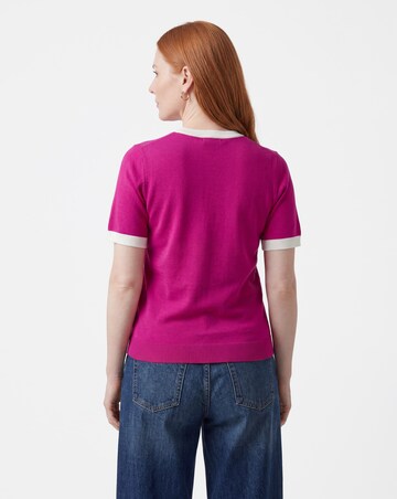 Contrast Tipping Knitted T-shirt
