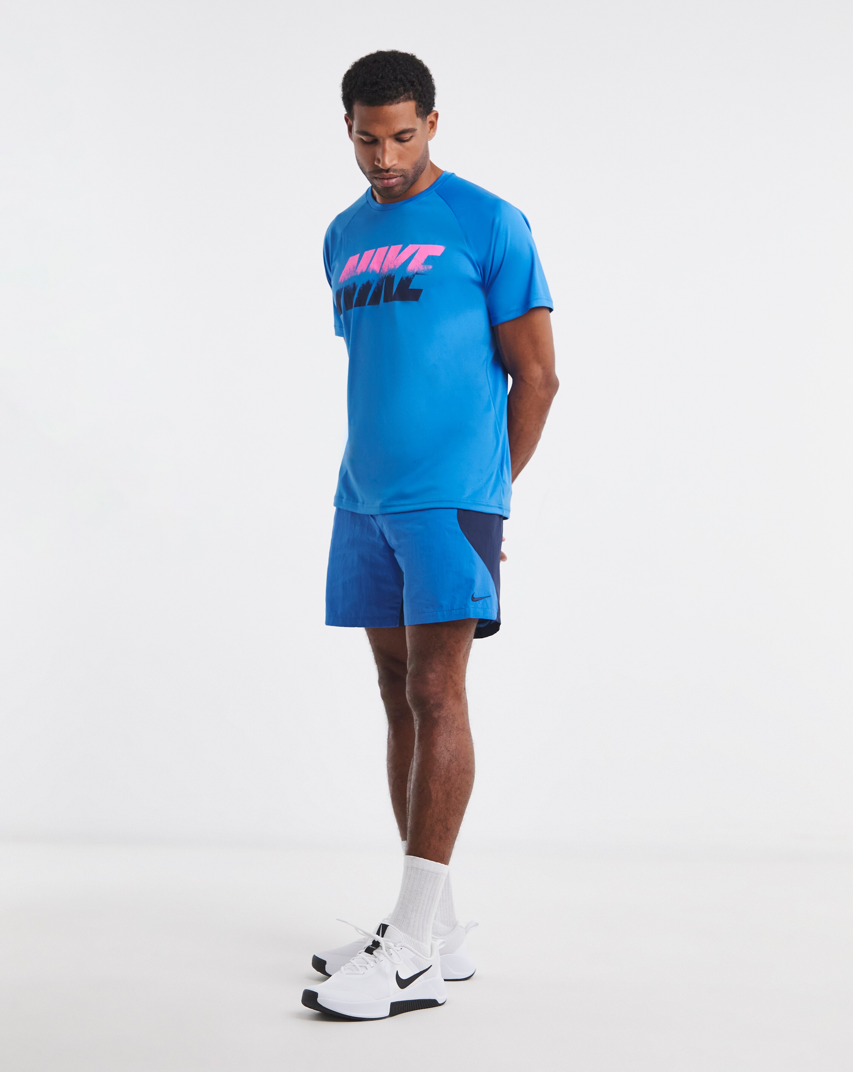Nike 7 Full Lined Zip Colourblock Swim Shorts | JD Williams