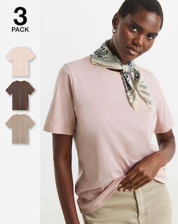 3 Pack The Crew Neck Multi Short Sleeve