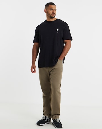 Jack & Jones Astro Back Graphic T-Shirt - Black