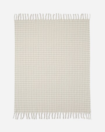 Faux Mohair Houndstooth Throw