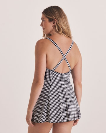 MAGISCULPT Gingham 360 Degree Shaping Swimdress