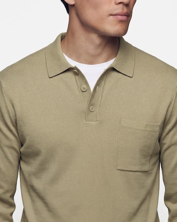 Folio Knitted Slouch Button Polo