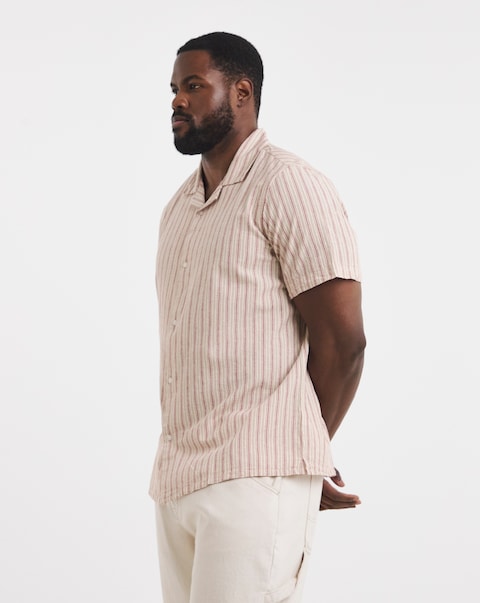 Revere Collar Short Sleeve Shirt
