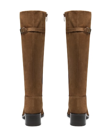 Clarks Suede Wrenn Knee High Boot - Standard Fit (D)