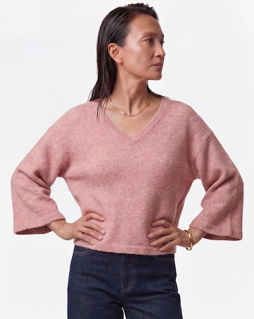 Anthology V Neck Half Sleeve Jumper