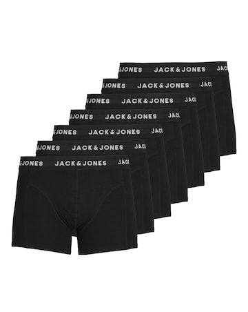 Jack & Jones Huey 7-Pack Trunks - Black
