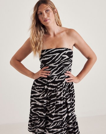Value Shirred Mini Beach Dress