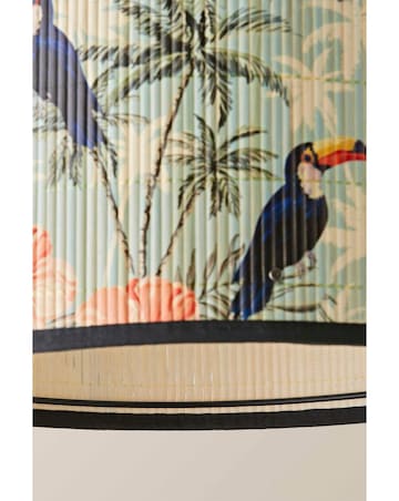 ValueLights Daintree Medium Pastels Bamboo Drum Shade 35cm