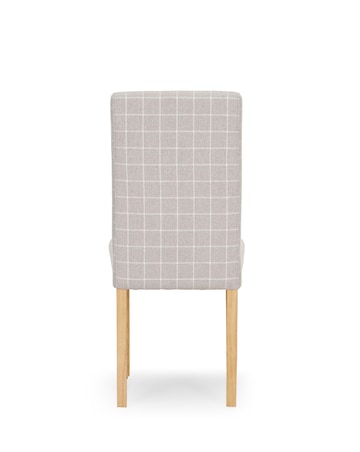 Ava Pair of Checked Dining Chairs