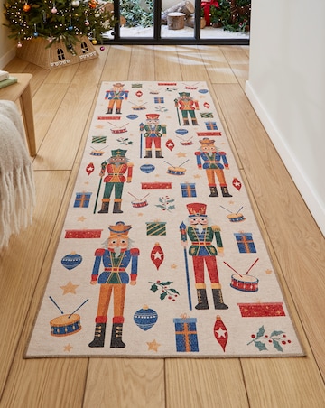Christmas Nutcrackers Washable Runner