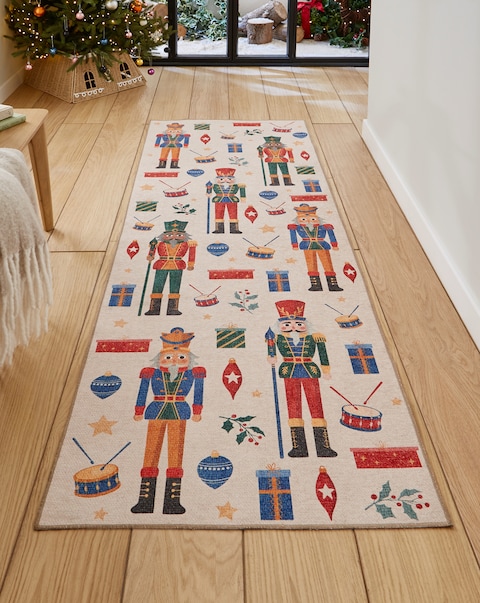 Christmas Nutcrackers Washable Runner