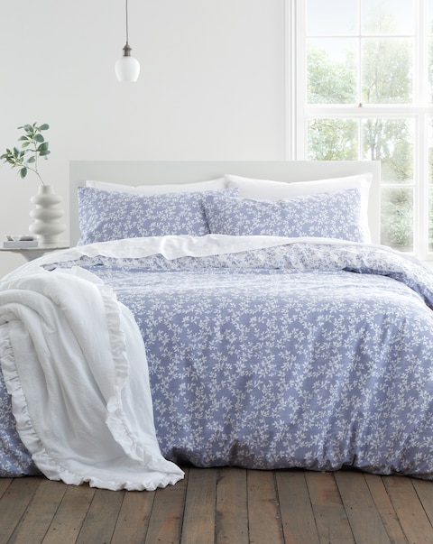 Bianca Shadow Leaves Duvet Cover Set