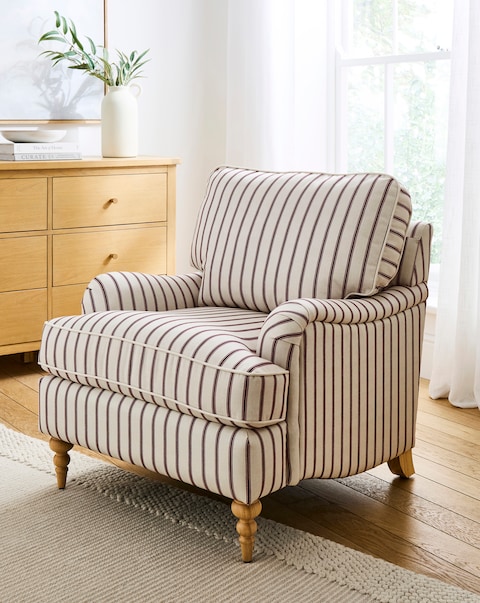 Wisteria Striped Armchair