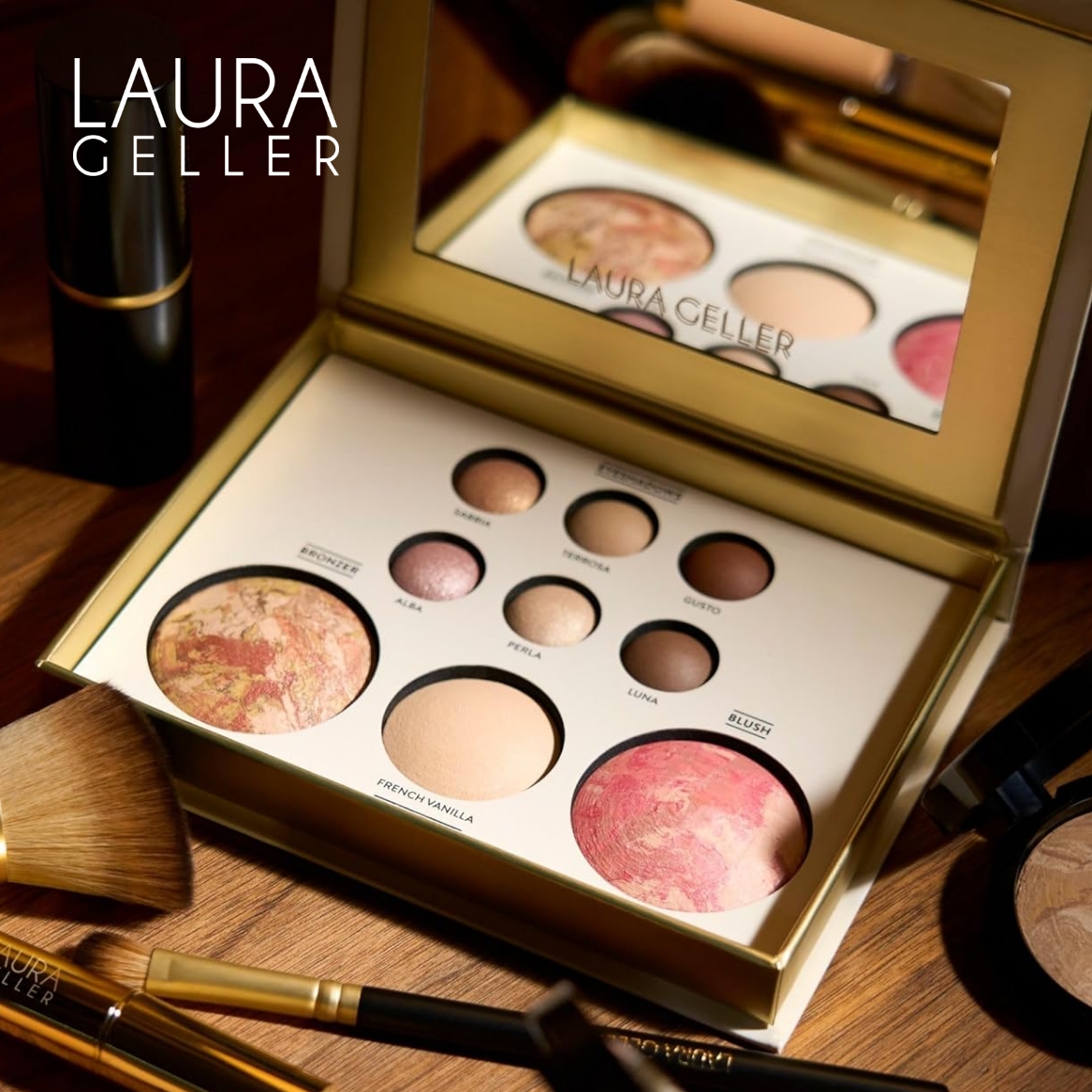 Laura Geller cosmetics, eye shadow, make-up