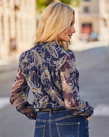 Sosandar Paisley Print Shirt