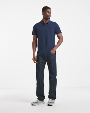 Levi's Short Sleeve Housemark Pique Polo - Navy