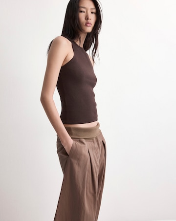 Mango Fitted Fine-Knit Top