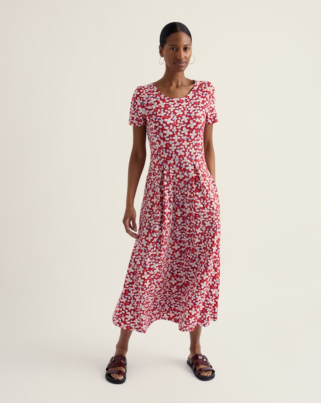 off shoulder layered dress Short Off Shoulder Tiered Dress by Nox Anabel R877 12 / Red