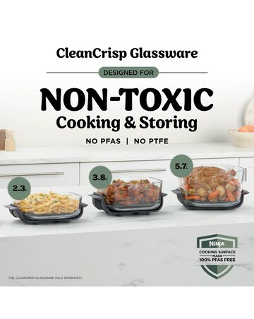 Ninja CRISPi PRO 5 in 1 Glass Air Fryer Moss Green
