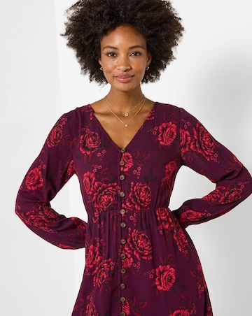 Joe Browns Radiant Roses Button Through Maxi Dress