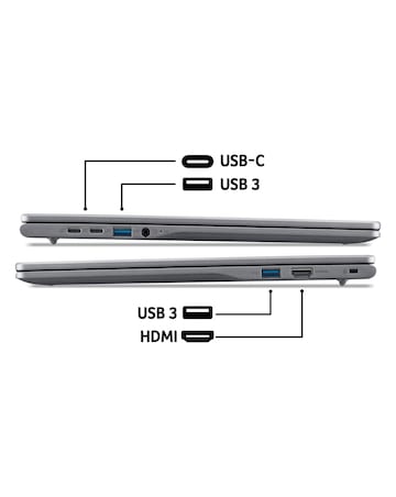 Acer Chromebook Plus 516 - 16in Intel Core i3 8GB 128GB WUXGA - Iron
