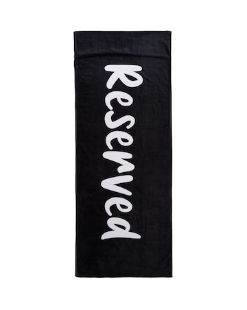 Catherine Lansfield 100% Cotton Reserved Beach Lounger Towel