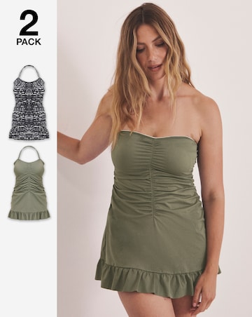 Value 2 Pack Bandeau Swimdresses