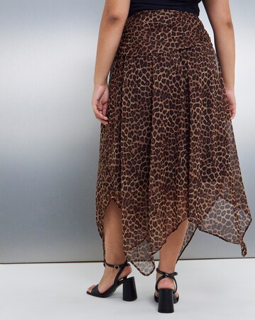 Simply Be Dropped Hem Chiffon Midaxi Skirt