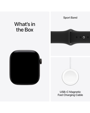 Apple Watch Series 12 GPS 42mm - Black Aluminium/Black Sport Band - S/M