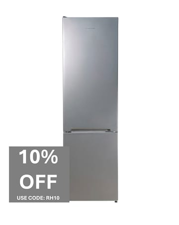 Russell Hobbs RH180FFFF1E1S Frost-free Fridge Freezer Silver + Install