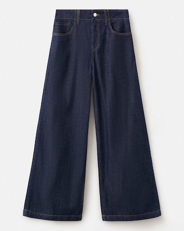 Mango Wide Leg Rinse-Wash Jeans