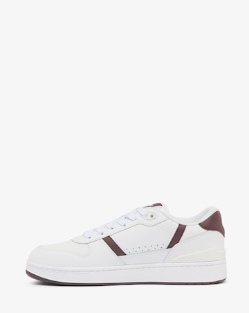 Lacoste T-Clip Trainers - White/Burgundy