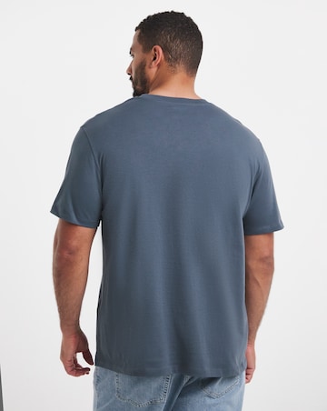 Jack & Jones Short Sleeve Corp Logo Tee - Grey Blue