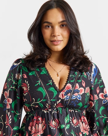 Simply Be Border Print Skater Dress