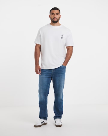 Jack & Jones Boye Back Graphic T-Shirt - White
