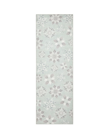 Christmas Snowflakes Washable Runner