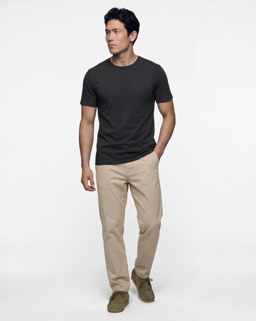 Pure Cotton Crew Neck T-Shirt Extra Long- Black