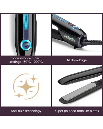 BaByliss Sensor Protect Styler Intelligent Hair Straightener for Ultra Care