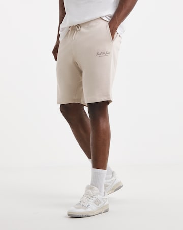 Jack & Jones Gordon Logo Sweat Short - Cream