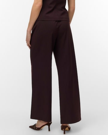 Vero Moda Riva High Waisted Pinstripe Straight Trouser