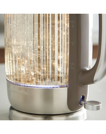 Morphy Richards Lantern 1.5L Jug Glass Kettle - Amber