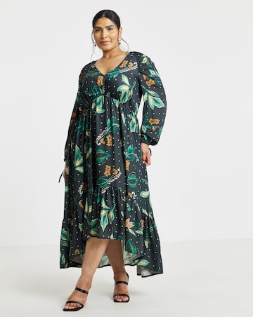 Simply Be Floral High Low Maxi Dress