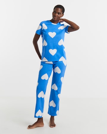 Simply Be Value Heart Print Pyjama Set