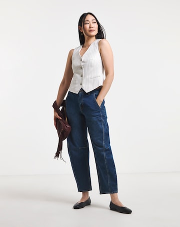 Pinstripe Linen Waistcoat